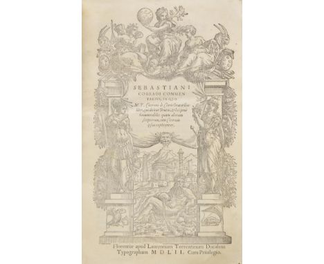 Corrado (Sebastiano). Commentarius, in quo M.T. Ciceronis de claris oratoribus liber, qui dicitur Brutus, & loci pene innumer