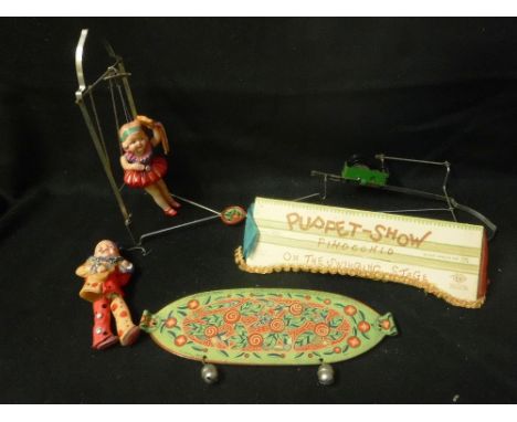 A VINTAGE JAPANESE PUPPET SHOW, with celluloid figure