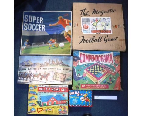 SUPER SOCCER FOOTBALL GAME by 'Toogood & Jones Ltd', another similar 'The Magnetic Football Game', (both boxed) and a collect