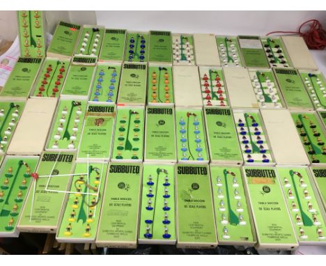 Subbuteo, boxed club teams including Arsenal, Wolves, Norwich, Man City, Crystal Palace etc