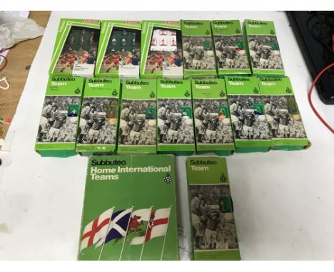 Subbuteo, boxed teams, including home international teams, some teams may not be complete