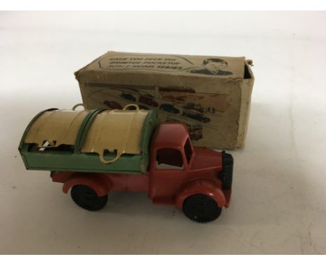 Brim toys, pocket toys , #9/527 Mechanical refuse collecting van, tinplate , boxed