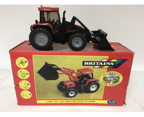 Britains toys, boxed, 1:32 scale, Case CVX 130 tractor with loader