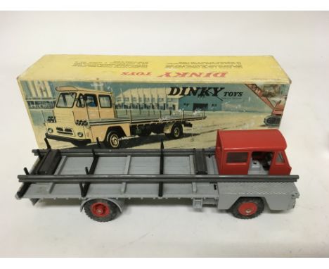 Dinky toys, French, #885 Saviem pipe truck , boxed, faded box