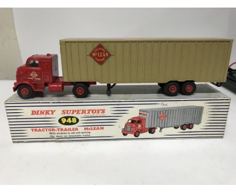 Dinky Supertoys, boxed, #948 Tractor- Trailer Mclean