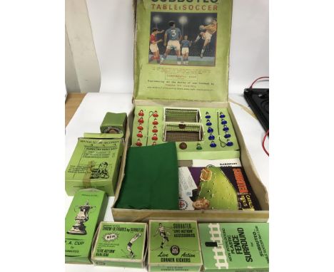 Subbuteo, Continental club edition, Table Soccer, also includes Fence surrounds, Corner kickers, Throw in figures, FA cup, Sc