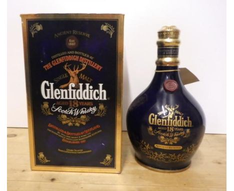 One Glenfiddich Ancient Reserve 18 year old Scotch Whisky, boxed (Est. plus 21% premium inc. VAT)