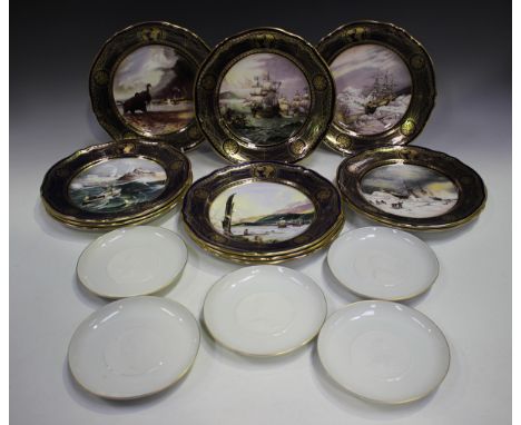 A set of six Spode limited edition Great Explorers collectors' plates, boxed with certificates, a similar set of five, and ot