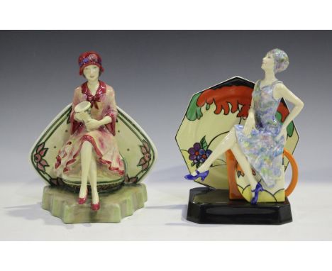 Two Kevin Francis limited edition figures, modelled by Andy Moss, comprising Tea with Clarice Cliff, No. 774 of 2000, height 