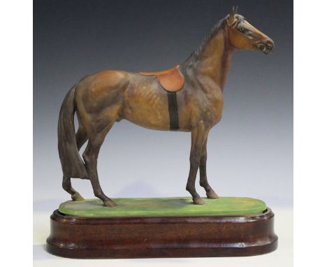 A Royal Worcester limited edition equestrian Thoroughbred Series model El Condor Pasa, circa 2000, modelled by Kenneth Potts,