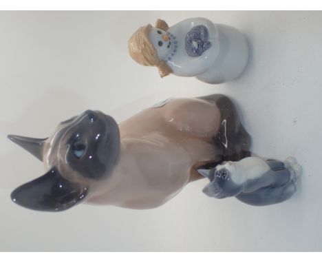Three Royal Copenhagen ceramic figurines