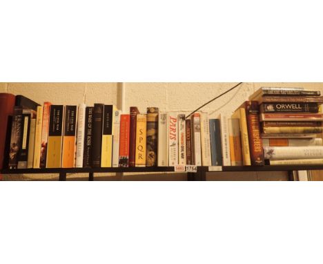 Shelf of mainly history books (top shelf)