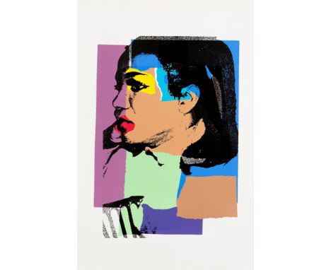 (See English version below)Andy Warhol (Pittsburgh 1928 – 1987 New York). Aus: „Ladies and Gentlemen“. 1975Farbserigrafie auf