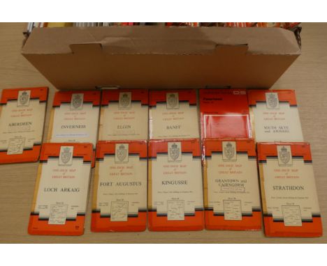 Ordnance Survey.&nbsp;&nbsp;A carton of fldg. maps &amp; a few other topographical items. 