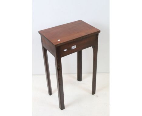 Antique Mahogany Lamp Table, 70cm high x 42cm wide x 29cm deep 