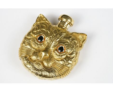Perfume Bottle in the manner of Louis Wain stamped 800 