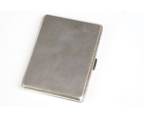 Silver Engine Turned Cigarette Case 
