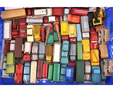 60 loose Matchbox Series including Commer Pick-Up, Rolls Royce Silver Cloud, Austin A50, Bedford CA Dunlop Van, Bedford CA Mi