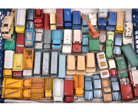 60 loose Matchbox Series including Vauxhall Cresta, 4x Leyland Royal Tiger, 4x Karrier Bantam Coco-Cola, 2x Bedford CA Evenin