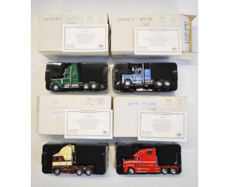 Four boxed Matchbox Collectibles diecast Highway Commanders series truck models KS193/A-M to KS196/A-M inclusive (Peterbilt, 