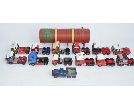 Thirteen unboxed Corgi 1/50 scale diecast truck cab models, all in at least near mint condition except for Pickfords Diamond 