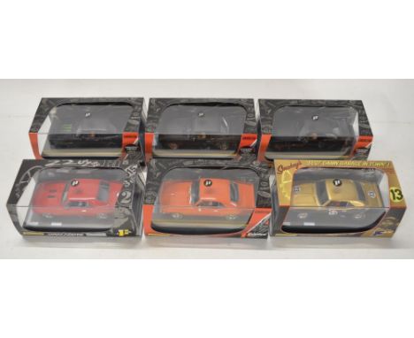 Collection of 6x 1/32 scale Chevy Camaro slot car racing models from Pioneer to include J-Code Specials Ref J170513 SS396 Ora