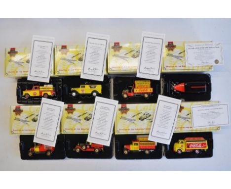 Eight boxed Matchbox Collectibles Coca-Cola themed diecast vehicle models to include YPC01-M to 06-M inclusive, YYM92014 and 