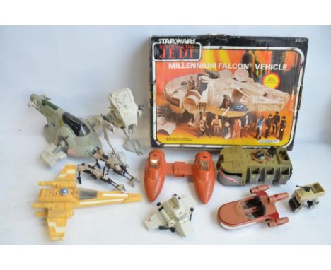 Collection of vintage Star Wars models, mostly by Kenner to include boxed Millennium Falco with original instruction sheet, B