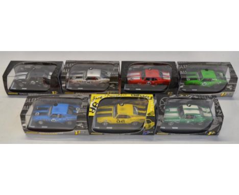 Seven 1/32 scale Chevy Camaro slot car racing models from Pioneer to include P033 '68 Z-28 Club Sport Racer #44, P041 '67 Z-2