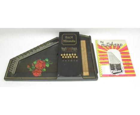 B &amp; M Miranda Autoharp, with The Autoharp Complete Method and Music compiled and arranged by Alexander Shealy (2) 