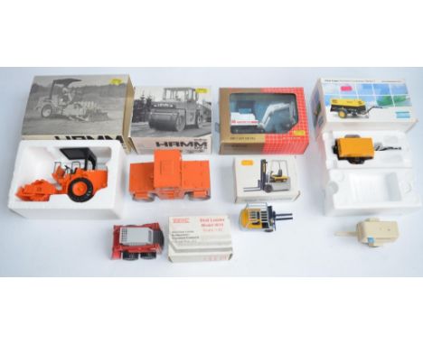 Six boxed 1/25 scale diecast plant models to include an NZG Hamm 2210-SSD (Art No 343, model excellent, box good), NZG Hamm D