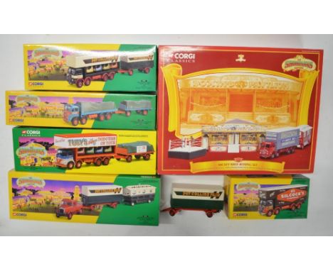 Six boxed limited edition 1/50 scale Corgi Classics Showman's Range diecast model sets to include 31012 Mickey Kiely Boxing S