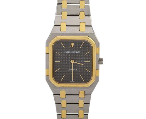   AUDEMARS PIGUET Royal Oak Square "Bicolor". Armbanduhr.  Edelstahl/Gold 18K, Gehäuseboden Gold 18K (ca. 15g). Quarz-Werk. G