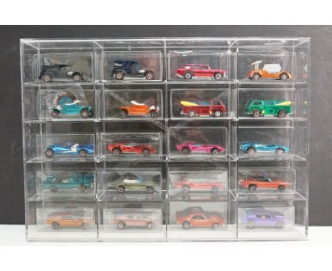 20 Mattel Hot Wheels redline diecast models from circa 1960s / 70s onwards to include 2 x Hot Heap (1 x with badge), 2 x Poli