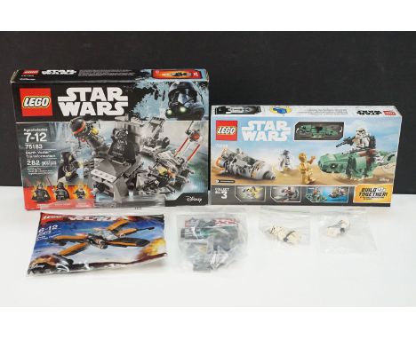 Star Wars Lego - Two boxed sets to include 75228 Escape Pod vs Dewback Microfighters and 75183 Darth Vader Transformation (bo