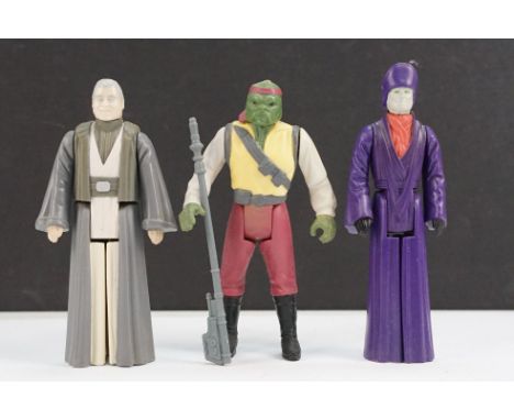 Star Wars - Three Original Last 17 Figures to include Barada with Staff, Imperial Dignitary &amp; Anakin Skywalker in vg cond