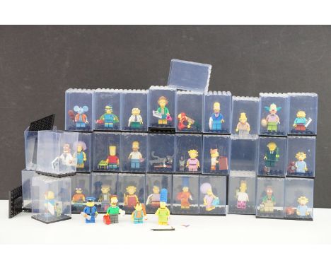 Lego - Collection of 32 x The Simpsons Minifigures featuring complete series 1 &amp; 2 sets, all with accessories, contained 