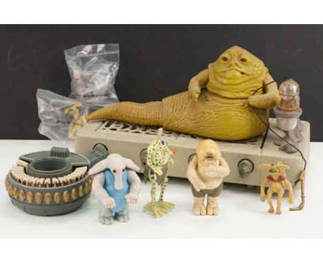 Star Wars - Two original play sets to include Jabba the Hutt play set to include un-opened bagged Salacious Crumb figure, un-