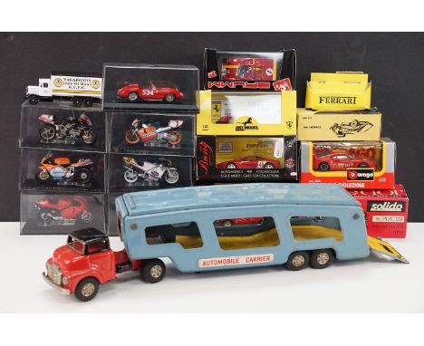 15 Boxed / cased diecast models to include 2 x Bang (8007 &amp; 7097), Palitoys 535 Porsche 535, Art Model ART030 Ferrari Din