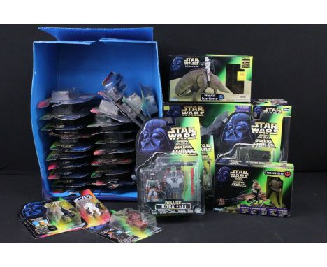 Star Wars - Four boxed Kenner accessories to include 2 x Power of the Force (Dewback and Sandtrooper and Dagobah with Yoda) a