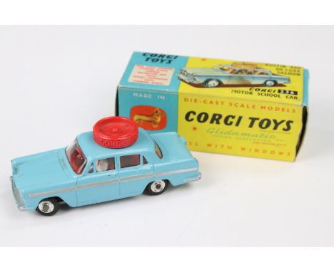 Boxed Corgi 236 Austin A60 De Luxe Saloon Corgi Motor School diecast model, with Junior Highway Code paperwork, diecast ex, b