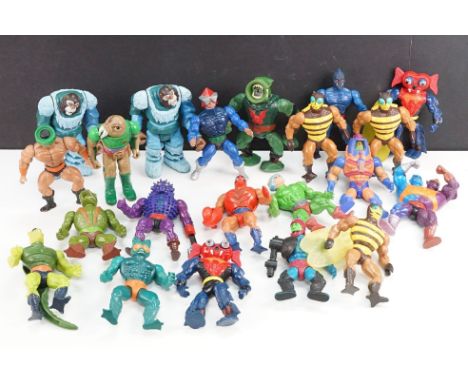 Collection of 21 1980s action figures to include 18 x Mattel Masters of the Universe featuring Webstor, Two Bad, Merman, Kobr