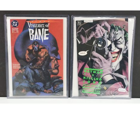 Comics - Two DC comic books to include Batman The Killing Joke comic book by Alan Moore Brian Bolland &amp; John Higgans, fir