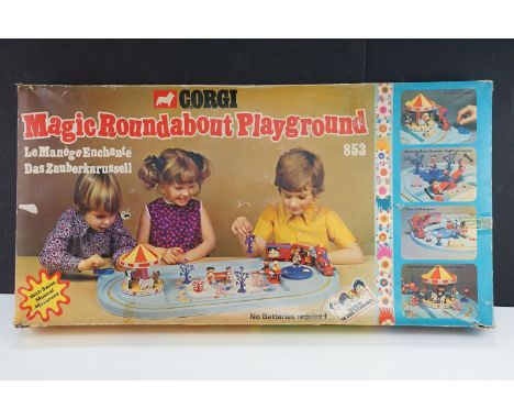 Boxed Corgi 853 Magic Roundabout Playground set, complete with figures and accessories