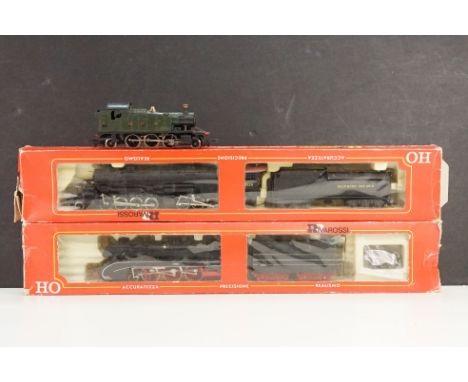 Two boxed Rivarossi HO gauge locomotives and tenders to include 1265 2-8-8-0 Mallet Steam Locomotive No. 7155 and Tender and 