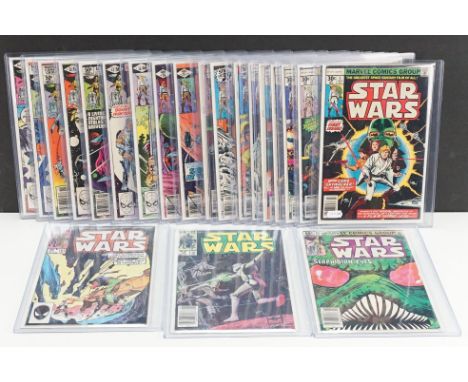 Comics - Marvel Star Wars - 22 issues to include #1, #2, #3, #5, #6, #10, #16, #18, #22, #25, #26, #36, #42, #52, #53, #60, #