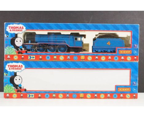Two boxed Hornby Thomas &amp; Friends OO gauge locomotives to include R852 James The Red Engine and R383 Gordon The Big Blue 