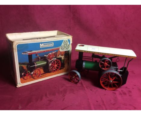 A Mamod model traction engine with box