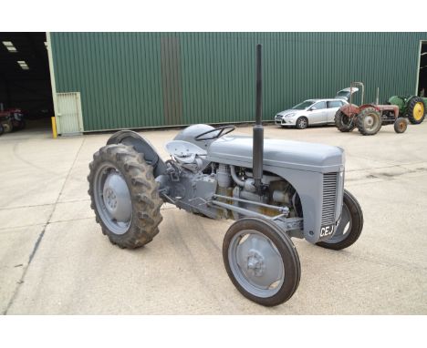 Ferguson TEF 20 2WD Diesel Tractor. 1953. Registration CEJ 614. Serial number TEF 346234. Date of first registration 07/09/19