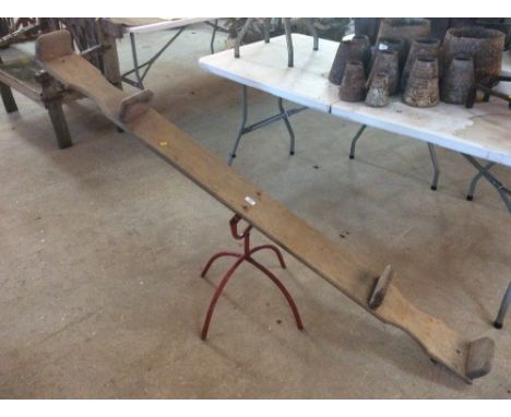 A vintage child's sea saw